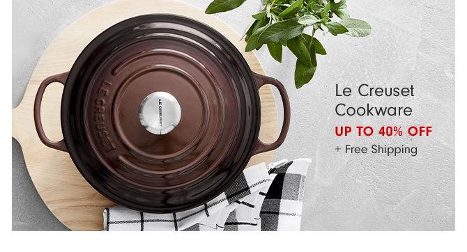 Le Creuset Cookware Up to 40% Off + Free Shipping