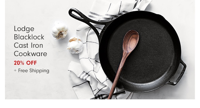 Lodge Cookware Up to 20% Off + Free Shipping