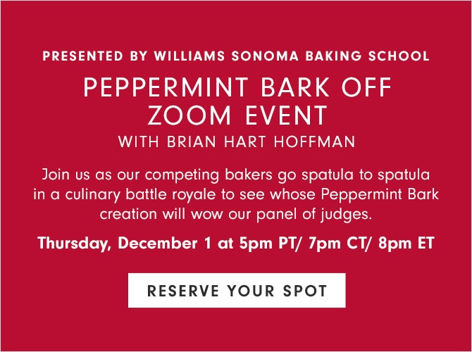 PEPPERMINT BARK OFF ZOOM EVENT with Brian Hart Hoffman - Thursday, December 1 at 5pm PT/ 7pm CT/ 8pm ET - RESERVE YOUR SPOT