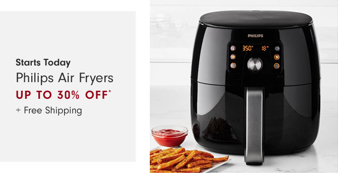 Starts Today - Philips Air Fryers Up to 30% Off* + Free Shipping