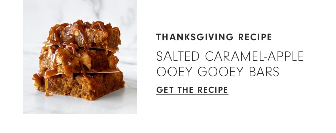 Thanksgiving recipe - Salted Caramel-Apple Ooey Gooey Bars - Get the Recipe