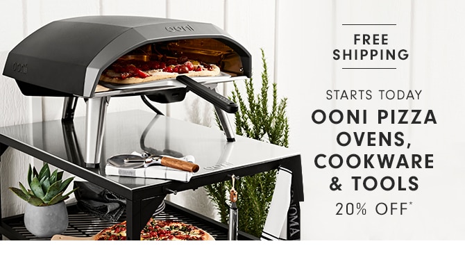 OONI PIZZA OVENS, COOKWARE & TOOLS - 20% OFF*