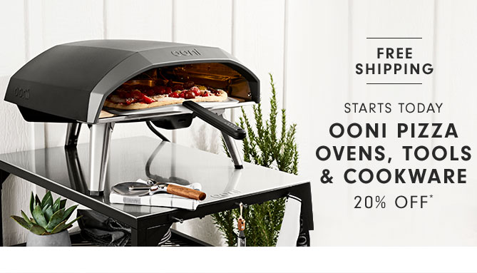 Starts today - Ooni Pizza Ovens, Tools & Cookware 20% off*