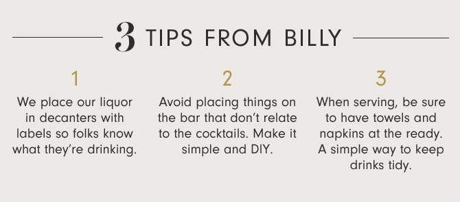 3 TIPS FROM BILLY