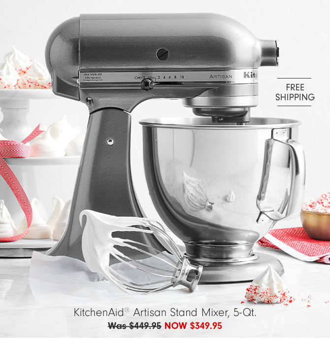 KitchenAid® Artisan Stand Mixer, 5-Qt. NOW $349.95