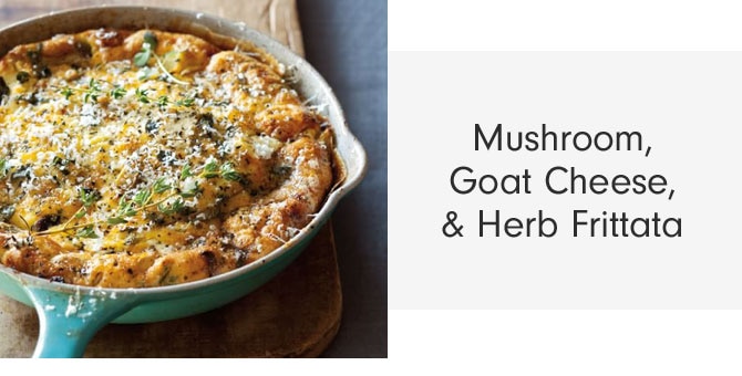 Mushroom, Goat Cheese, & Herb Frittata