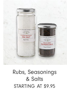 Rubs, Seasonings & Salts Starting at $9.95