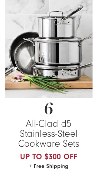 All-Clad d5 Stainless-Steel Cookware Sets - Up to $300 Off + Free Shipping