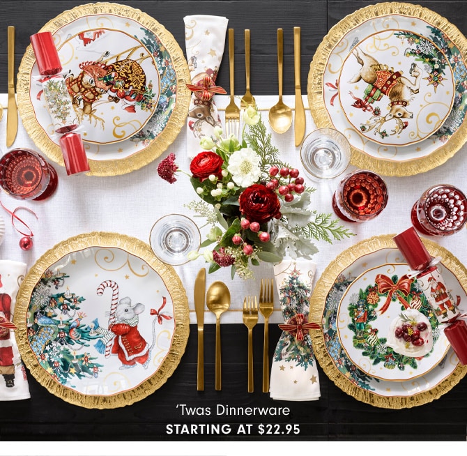 ‘Twas Dinnerware Starting at $22.95 