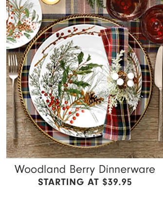 Woodland Berry Dinnerware Starting at $39.95