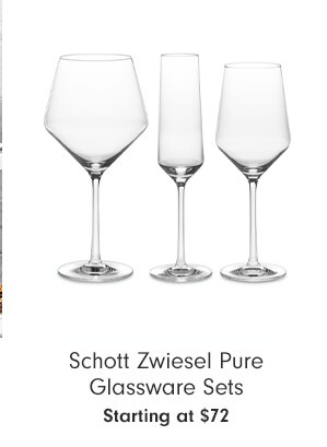 Schott Zwiesel Pure Glassware Sets - Starting at $72