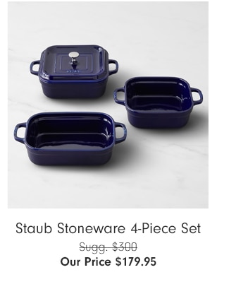 Staub Stoneware 4-Piece Set - Our Price $179.95