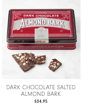 dark chocolate salted almond bark - $34.95