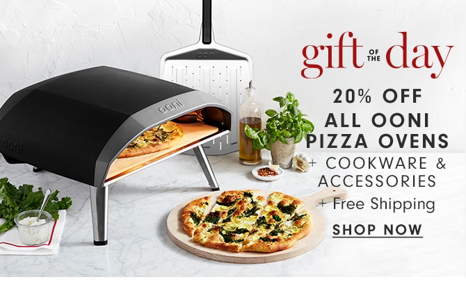 20% Off All Ooni Pizza Ovens + cookware & accessories + Free Shipping - shop now