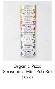 Organic Pizza Seasoning Mini Rub Set $32.95