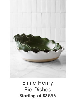 Emile Henry Pie Dishes Starting at $39.95