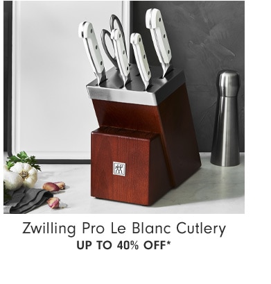 Zwilling Pro Le Blanc Cutlery Up to 40% Off*