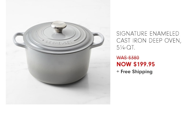 Signature Enameled Cast Iron Deep Oven, 5¼-Qt. - NOW $199.95 + Free Shipping