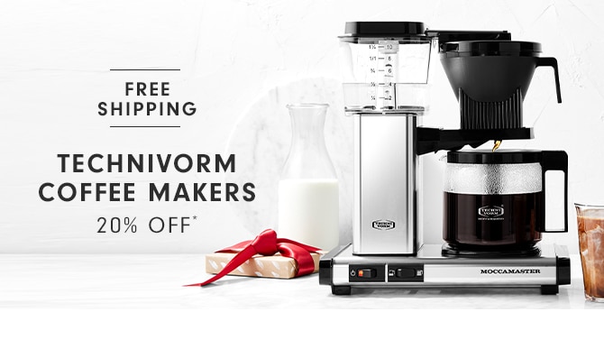 Technivorm Coffee Makers - 20% Off*