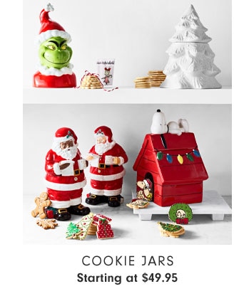 Cookie jars Starting at $49.95