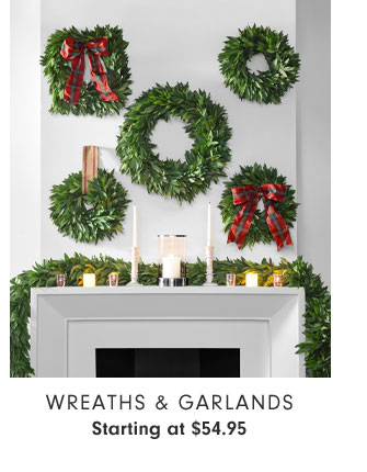 Wreaths & Garlands Starting at $54.95