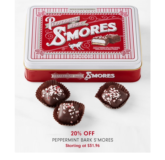 20% OFF Peppermint Bark S’mores - Starting at $31.96