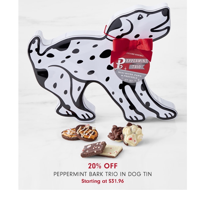 20% OFF Peppermint Bark Trio in Dog Tin - Starting at $31.96