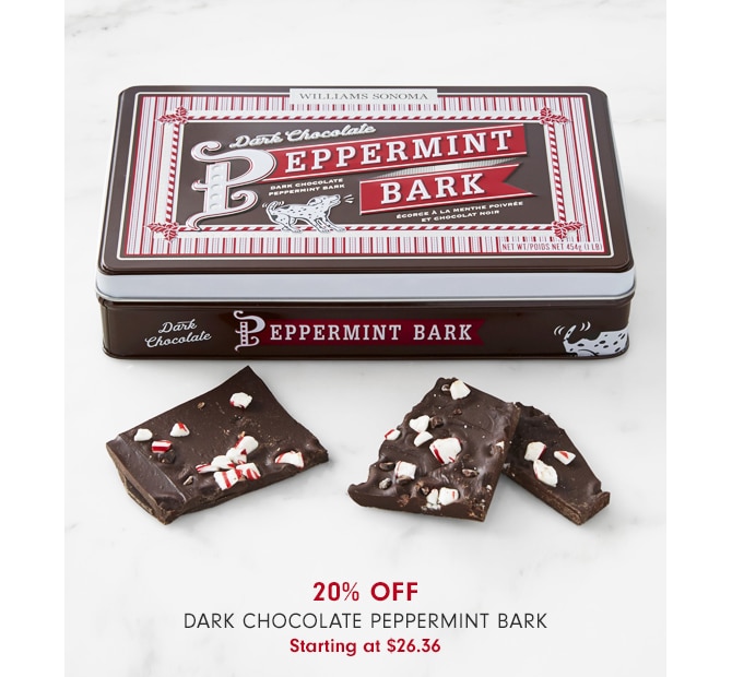 20% OFF Dark Chocolate Peppermint Bark - Starting at $26.36