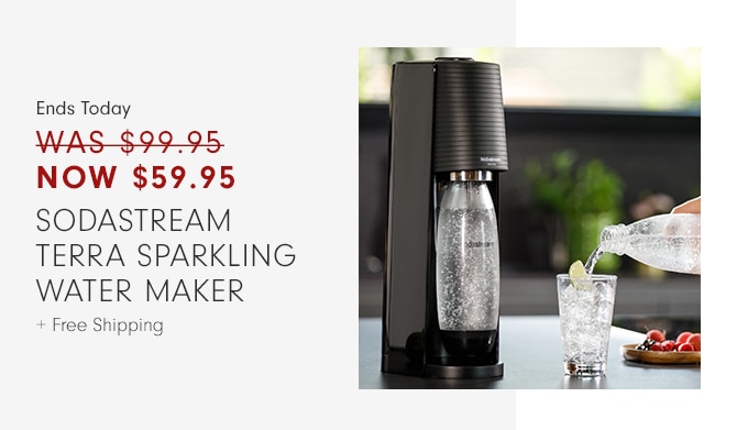 NOW $59.95 - SodaStream terra Sparkling Water Maker + Free Shipping