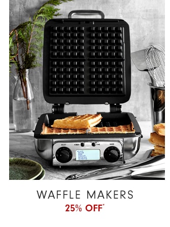 WAFFLE MAKERS - 25% OFF