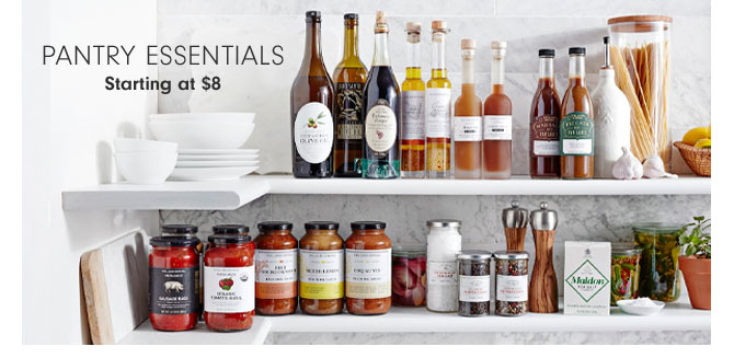 Pantry Essentials Starting at $8