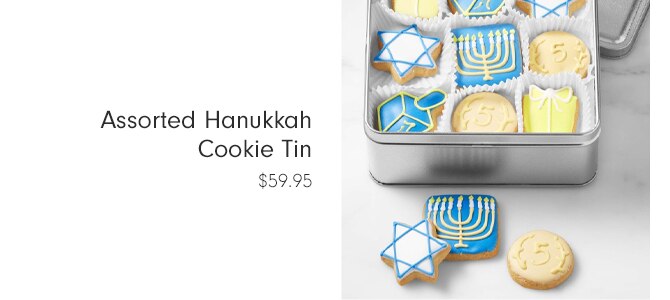 Assorted Hanukkah Cookie Tin - $59.95