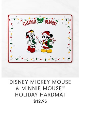 Disney Mickey Mouse & Minnie Mouse™ Holiday Hardmat $12.95