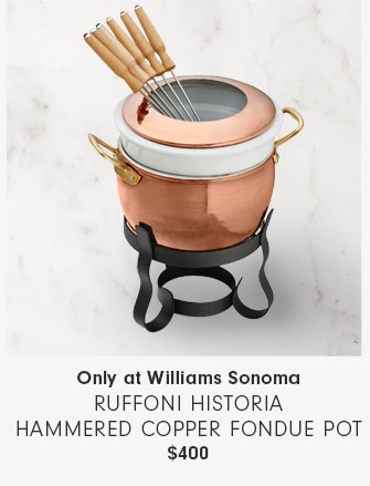 Ruffoni Historia Hammered Copper Fondue Pot - $400