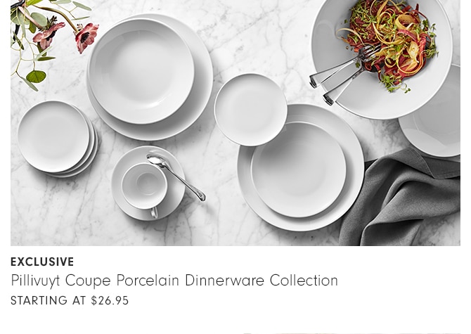 Pillivuyt Coupe Porcelain Dinnerware Collection - starting at $26.95