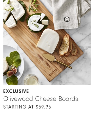 Olivewood Cheese Boards - starting at $59.95