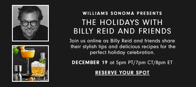 THE HOLIDAYS WITH BILLY REID AND FRIENDS - DECEMBER 19 at 5pm PT/7pm CT/8pm ET - RESERVE YOUR SPOT