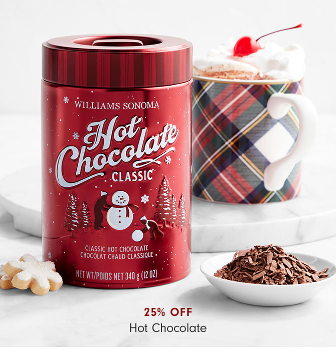 25% Off Hot Chocolate