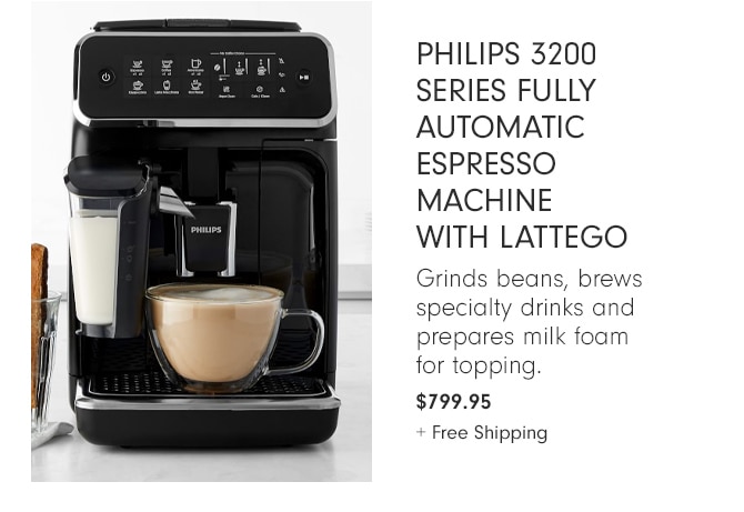Philips 3200 Series Fully Automatic Espresso Machine with LatteGo - $799.95 + Free Shipping