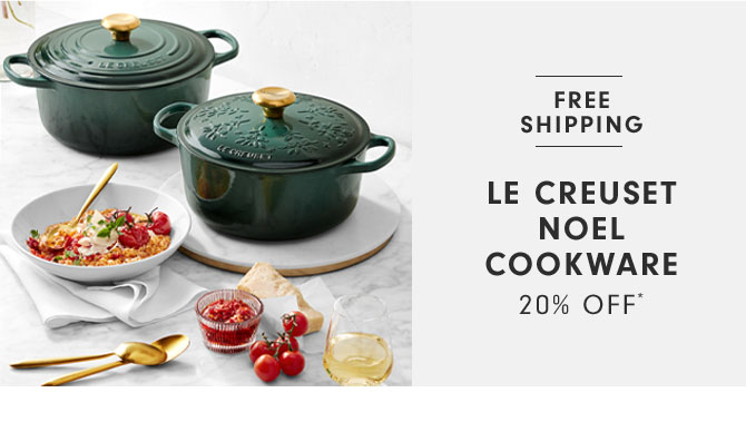 Le Creuset Noel Cookware 20% off*