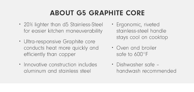 Williams Sonoma All-Clad G5 Graphite Core Stainless-Steel -Piece Cookware  Set