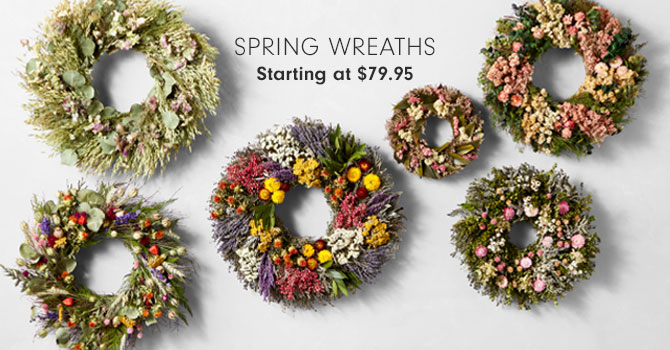 Spring wreaths Starting at $79.95