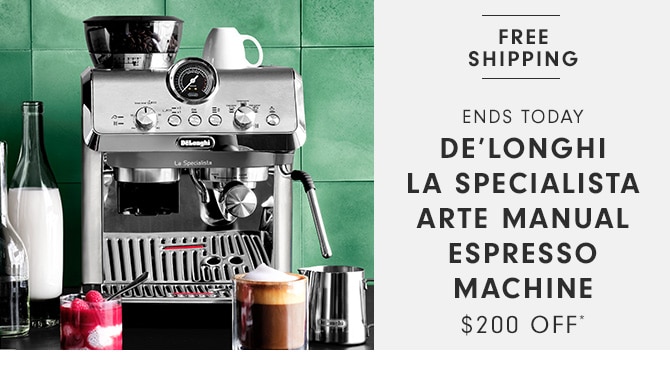 DE'LONGHI LA SPECIALISTA ARTE MANUAL ESPRESSO MACHINE - $200 OFF*