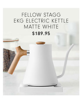 FELLOW STAGG EKG ELECTRIC KETTLE MATTE WHITE $189.95