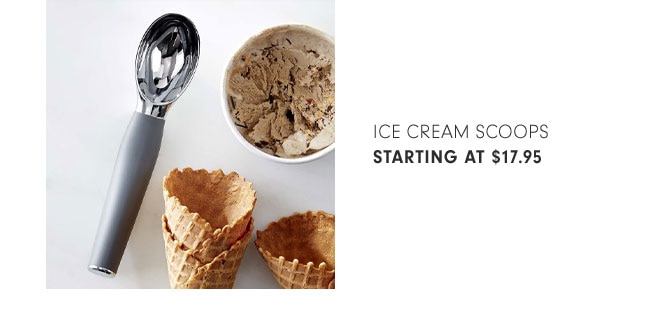 ICE CREAM SCOOPS STARTING AT $17.95