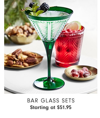 Bar Glass Sets Starting at $51.95