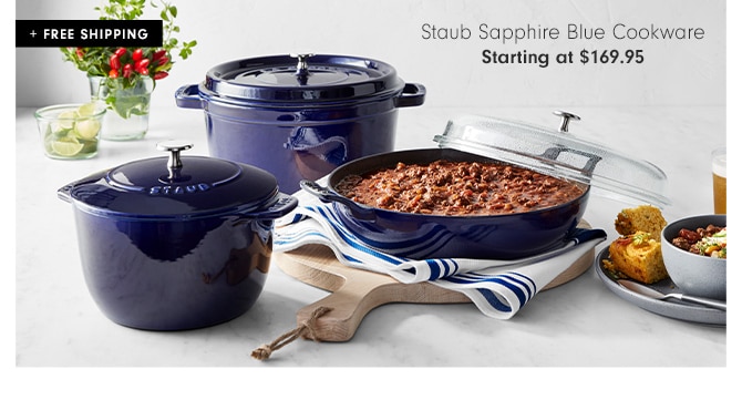 Staub Sapphire Blue Cookware - Starting at $169.95