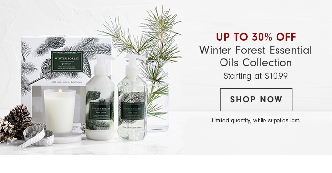 UP TO 30% OFF - WINTER FOREST ESSENTIAL OILS COLLECTION - shop now