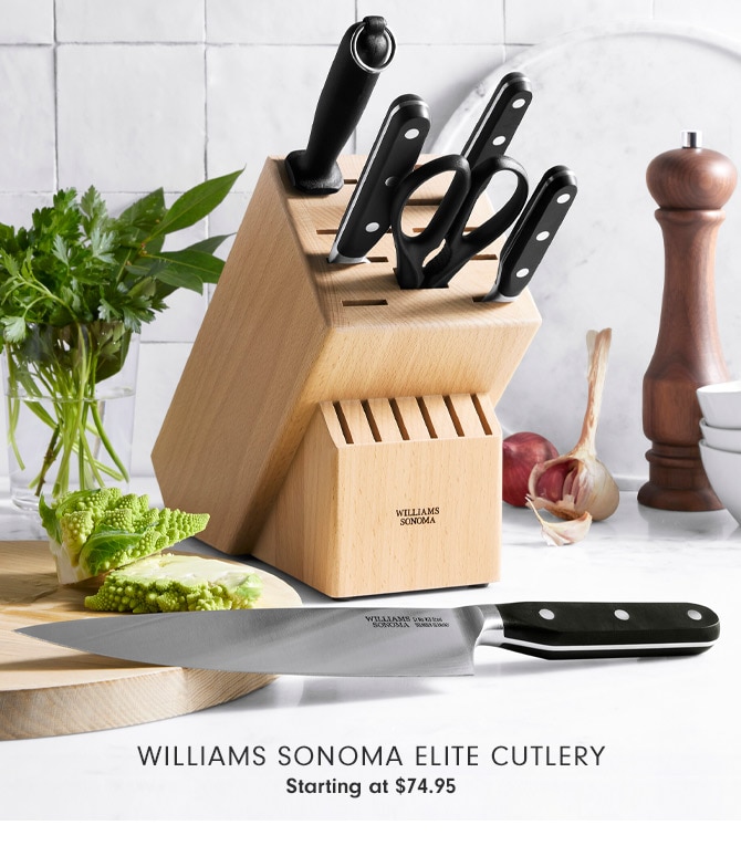 Williams Sonoma Elite Cutlery Starting at $74.95