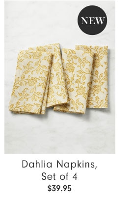 Dahlia Napkins, Set of 4 $39.95